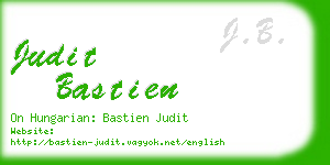 judit bastien business card